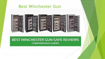 Best Winchester Gun Safe