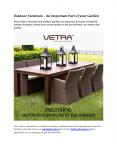 Outdoor Furniture – An Important Part of your Garden PowerPoint PPT Presentation