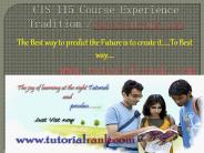 CIS 115 Course Experience Tradition /tutorialrank.com (1)