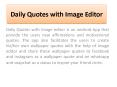 Daily Quotes with image editor PowerPoint PPT Presentation