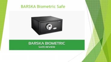 BARSKA Biometric Safe