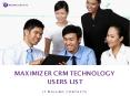 Maximizer CRM Technology Users List PowerPoint PPT Presentation