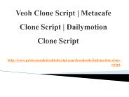 veoh clone script, metacafe clone script, Dailymotion clone script