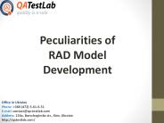 Peculiarities of RAD Model Development