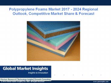 Polypropylene foams market ppt