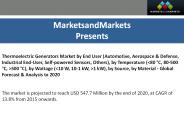 Thermoelectric Generators Market by New Technology