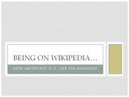 Importance of Wikipedia in Business Promotion