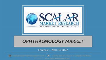 Ophthalmology Market