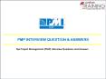 Top PMP Interview Questions and Answers PowerPoint PPT Presentation