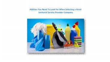 janitorial services