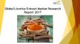 24 Market Reports: Global Licorice Extract Market Research Report 2017 PowerPoint PPT Presentation
