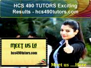 HCS 490 TUTORS Exciting Results / hcs490tutors.com