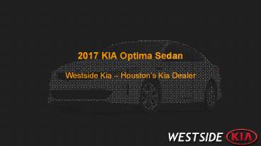 2017 KIA Optima Sedan