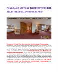 Panorama Virtual Tour Services for Architectural Photography PowerPoint PPT Presentation