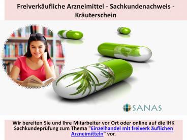 Sachkundenachweis Freiverkäufliche Arzneimittel (1)