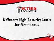 Different High-security Locks for Residences