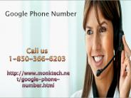 What does Google Phone Number 1-850-366-6203 stand for?