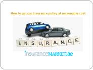 Car Insurance Dubai