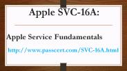 SVC-16A Apple Service Fundamentals dumps