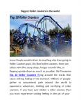 Biggest Roller Coasters in the world PowerPoint PPT Presentation
