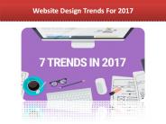 Website Design Trends For 2017