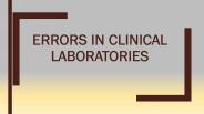 errors in clinical laboratory