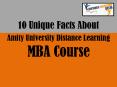 10 unique facts about distance MBA course from Amity University PowerPoint PPT Presentation
