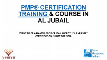 PMP® Certification Training in AL Jubail