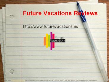 http://www.futurevacations.in/international/-- Future vacations ((Reviews))