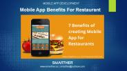 Benefits of Mobile App for Restaurant