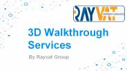 3D Animation Walkthrough Services