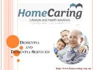 Dementia Services.