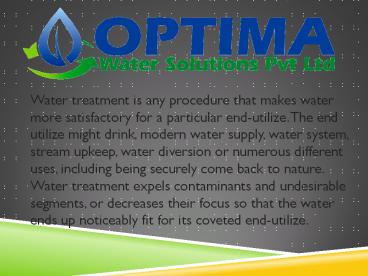 Water Treatment Plants