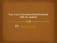 Flash Keyboard APP Download