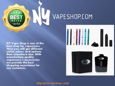 Onlien Vaporizer Store