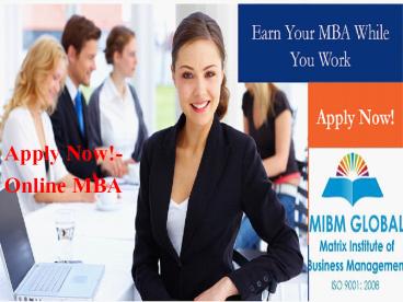 online mba in India-MIBM GLOBAL