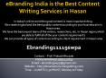 eBranding India is the Best Content Writing Services in Hasan PowerPoint PPT Presentation