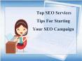 Top SEO Services Tips for Starting your SEO Campaign PowerPoint PPT Presentation
