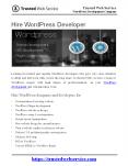 Hire WordPress Developer | WordPress Development Company in India PowerPoint PPT Presentation