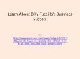 Learn About Billy Fuccillo's Business Success PowerPoint PPT Presentation
