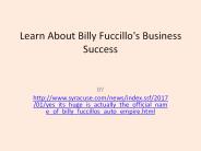 Learn About Billy Fuccillo's Business Success