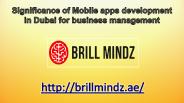 Mobile application development Dubai