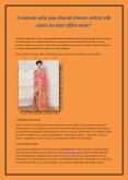 5 reasons why you should choose cotton silk saree as your office wear! PowerPoint PPT Presentation