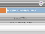 Sample PPT on Professional Development
