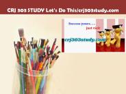 CRJ 303 STUDY Let's Do This/crj303study.com