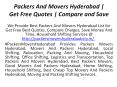 Worldwide Relocation Through Best Packers And Movers In Hyderabad PowerPoint PPT Presentation