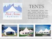 Park Avenue Parties' Tents