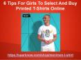 6 Tips For Girls To Select And Buy Printed T-Shirts Online