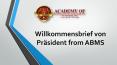 Willkommensbrief von Präsident from ABMS PowerPoint PPT Presentation