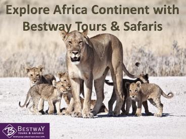 Explore Africa Continent with Bestway Tours & Safaris